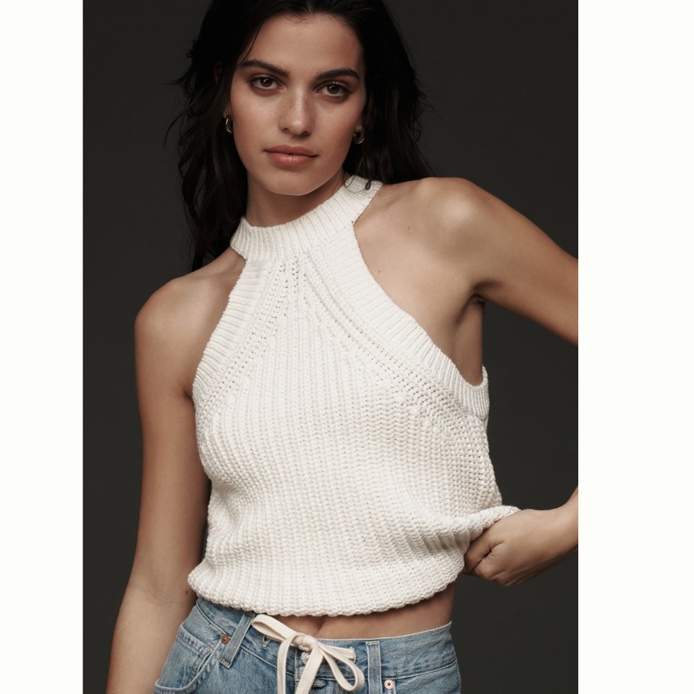 NWT halter sweater tank anthro - Picture 2 of 6
